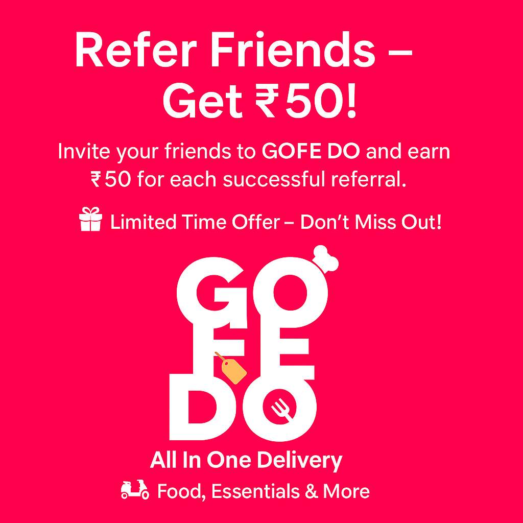 "Refer Friends → Get ₹50 (Limited Time!)"